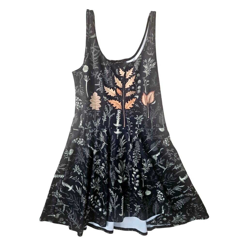 Rogue and Wolf The New Dark Large Autumn Memoir Skater Dress Witchy Whimsigoth - Picture 2 of 8